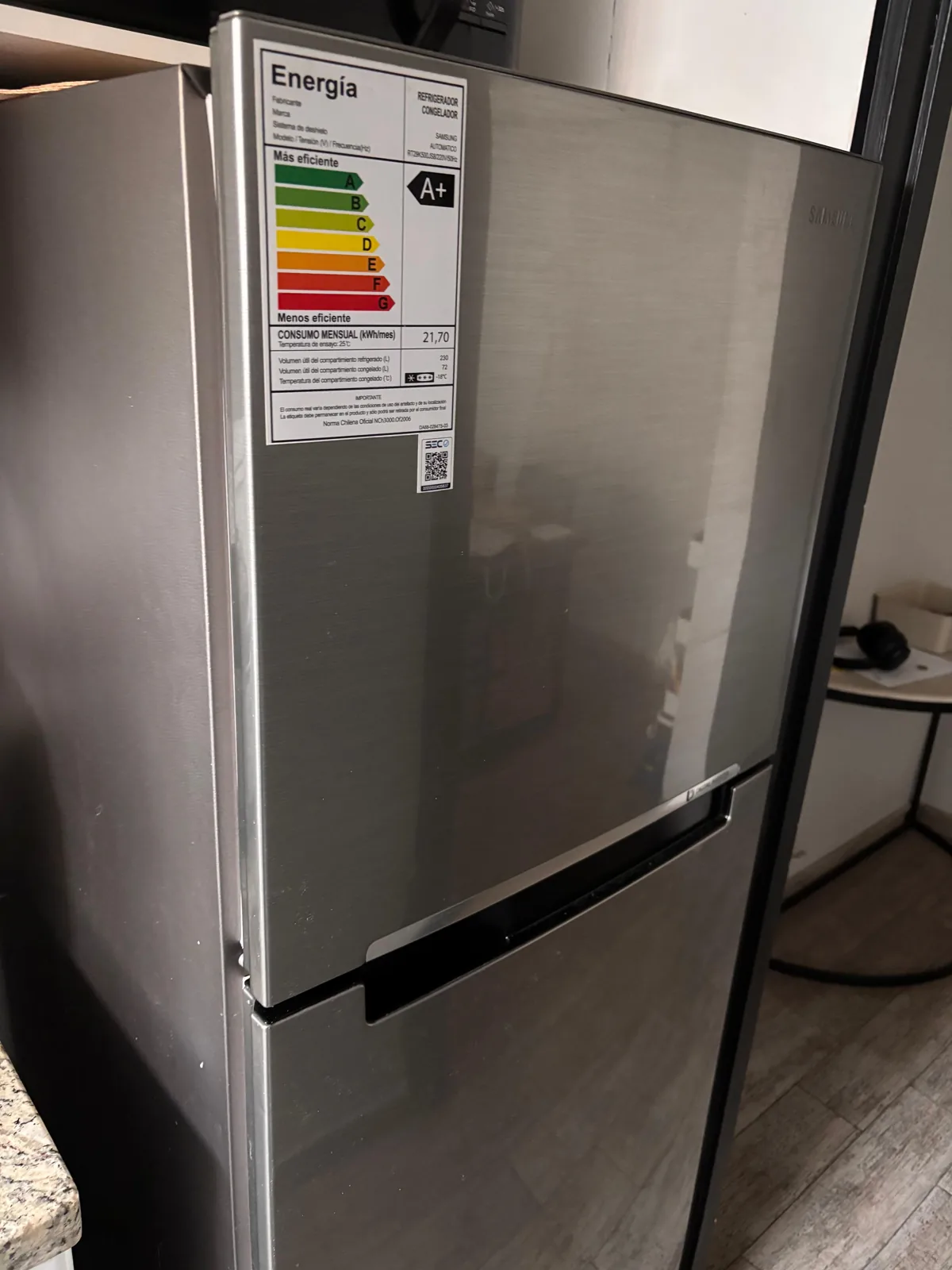 Refrigerador marca Samsung